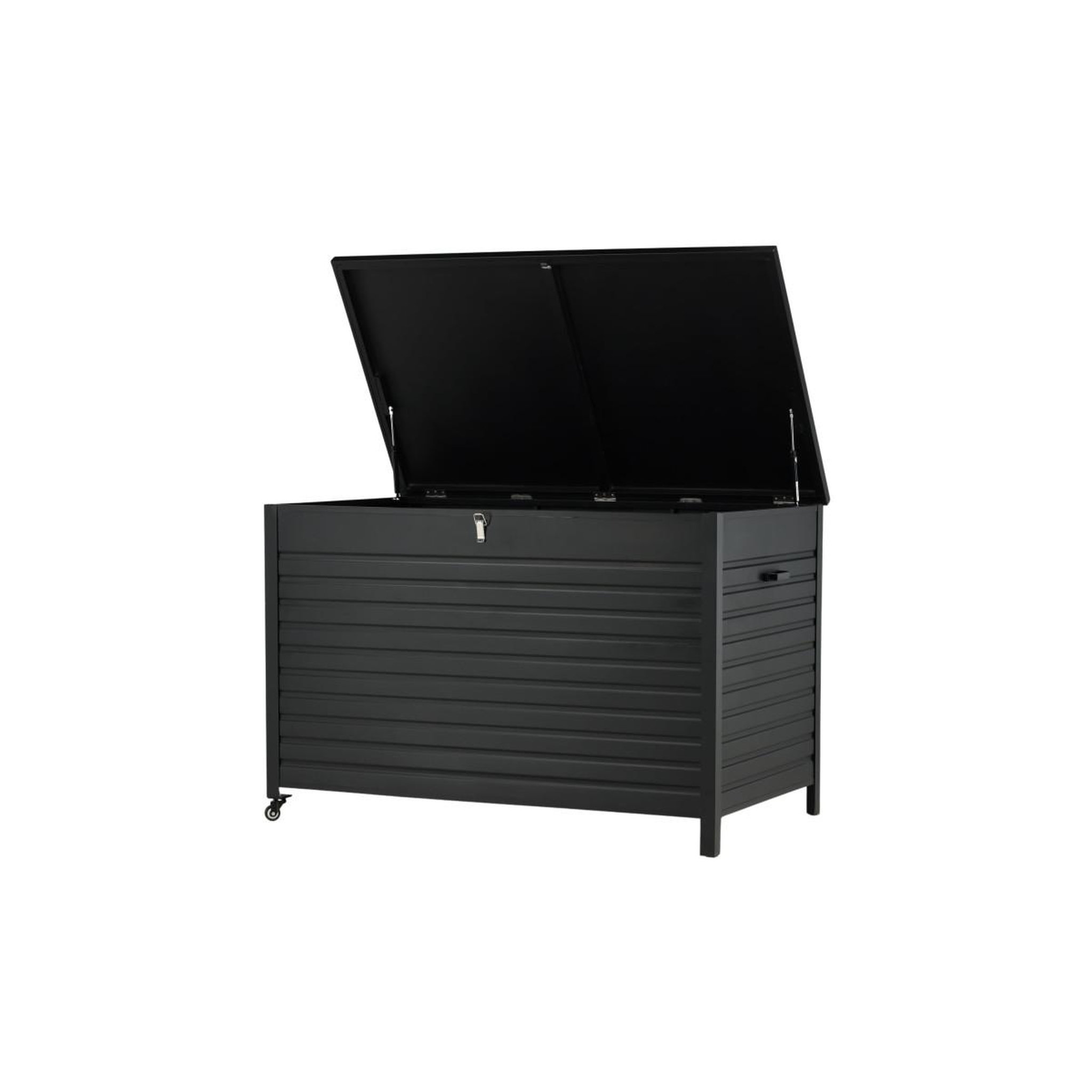 Voir la diapositive 5 : Paris Prix Coffre de jardin en métal  tiana  150cm noir