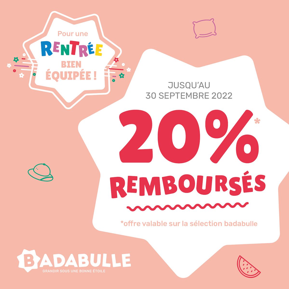 BADABULLE Chaise haute compacte chevrons grise 