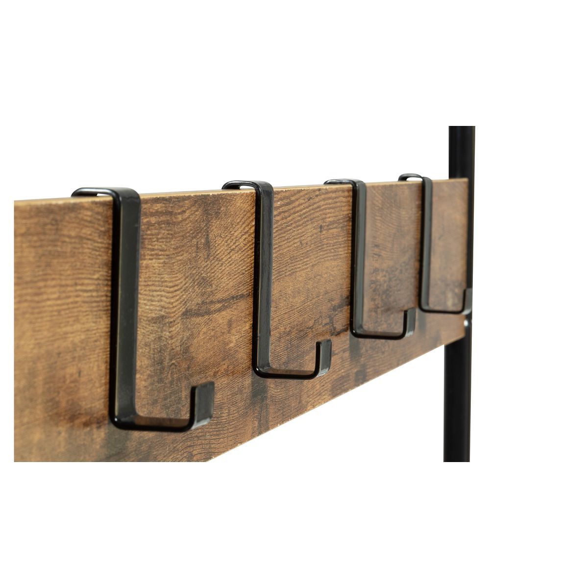 Vestiaire 8 patères + 2 étagères + 1 banquette CHARLIZE