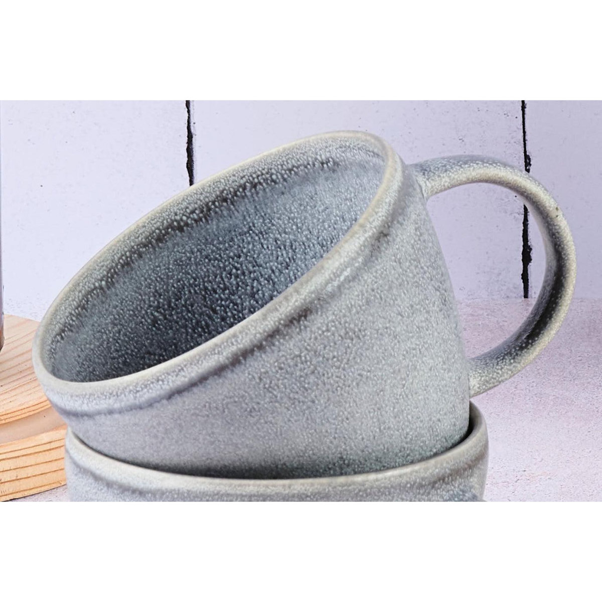 BJORN Mug STONE 25cl - 6 pièces - Gris lune