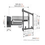 Voir la diapositive 4 : Vogel's Support mural inclinable/orientable pour écran 55 à 100  - TVM5855
