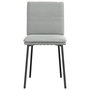 Voir la diapositive 4 : VIDAXL Chaises a manger lot de 6 gris clair velours