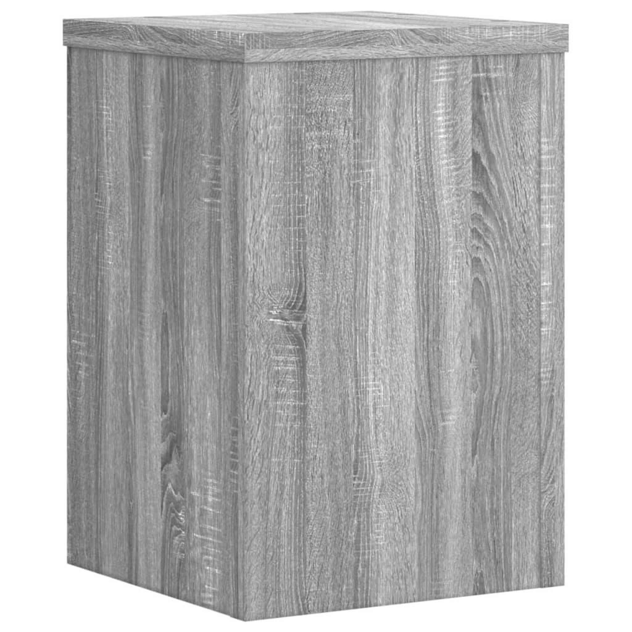 Voir la diapositive 4 : VIDAXL Supports pour plantes 2 pcs sonoma gris bois d'ingenierie