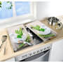Voir la diapositive 2 : Wenko 2 Couvre-plaques universel Herbes - 30 x 52 cm - Vert et blanc