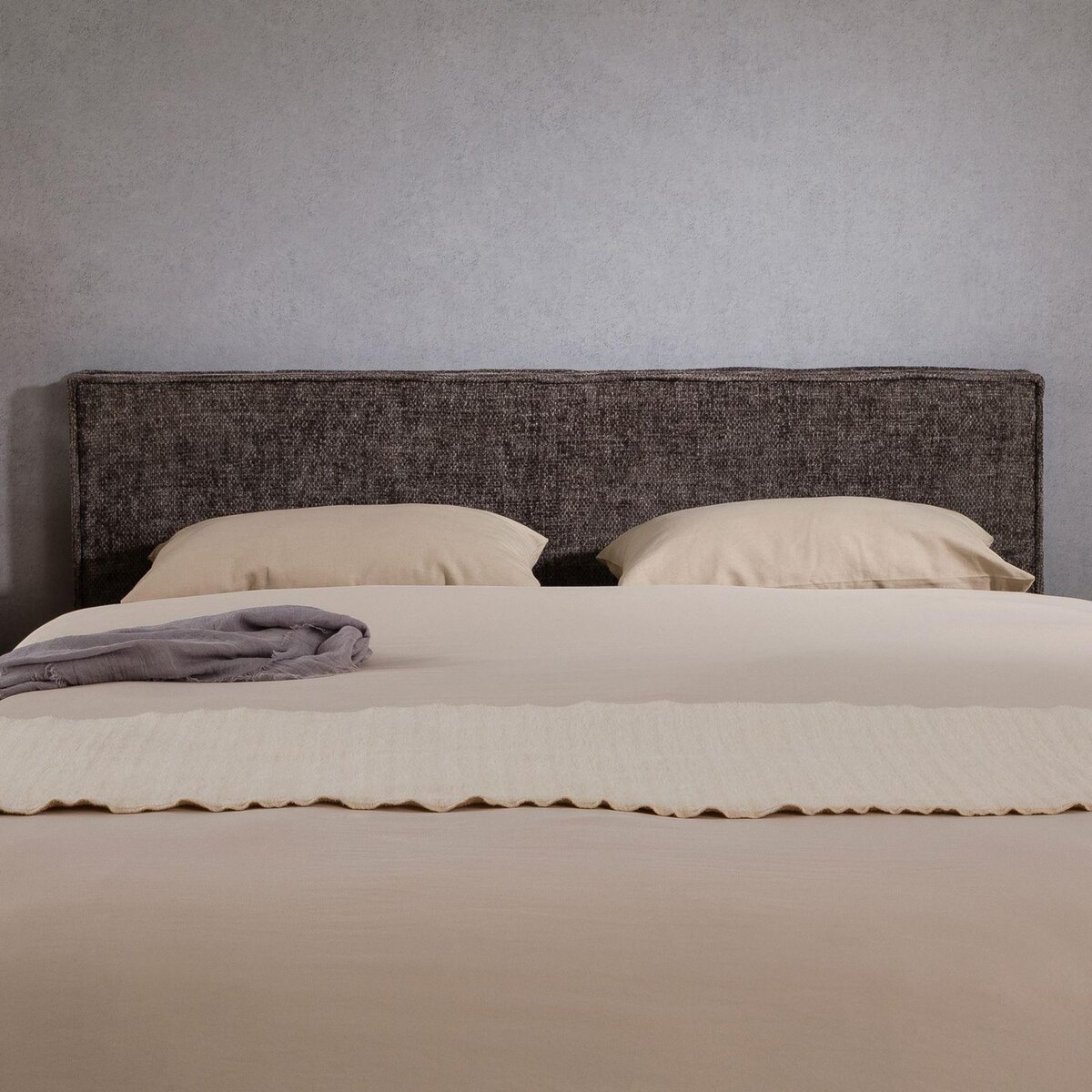 IDIMEX Tête de lit ELOWA 160 sur pieds, en tissu