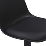Voir la diapositive 6 : ID MARKET Lot de 4 tabourets de bar KARL design noir pied noir