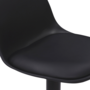 Voir la diapositive 6 : ID MARKET Lot de 4 tabourets de bar KARL design noir pied noir