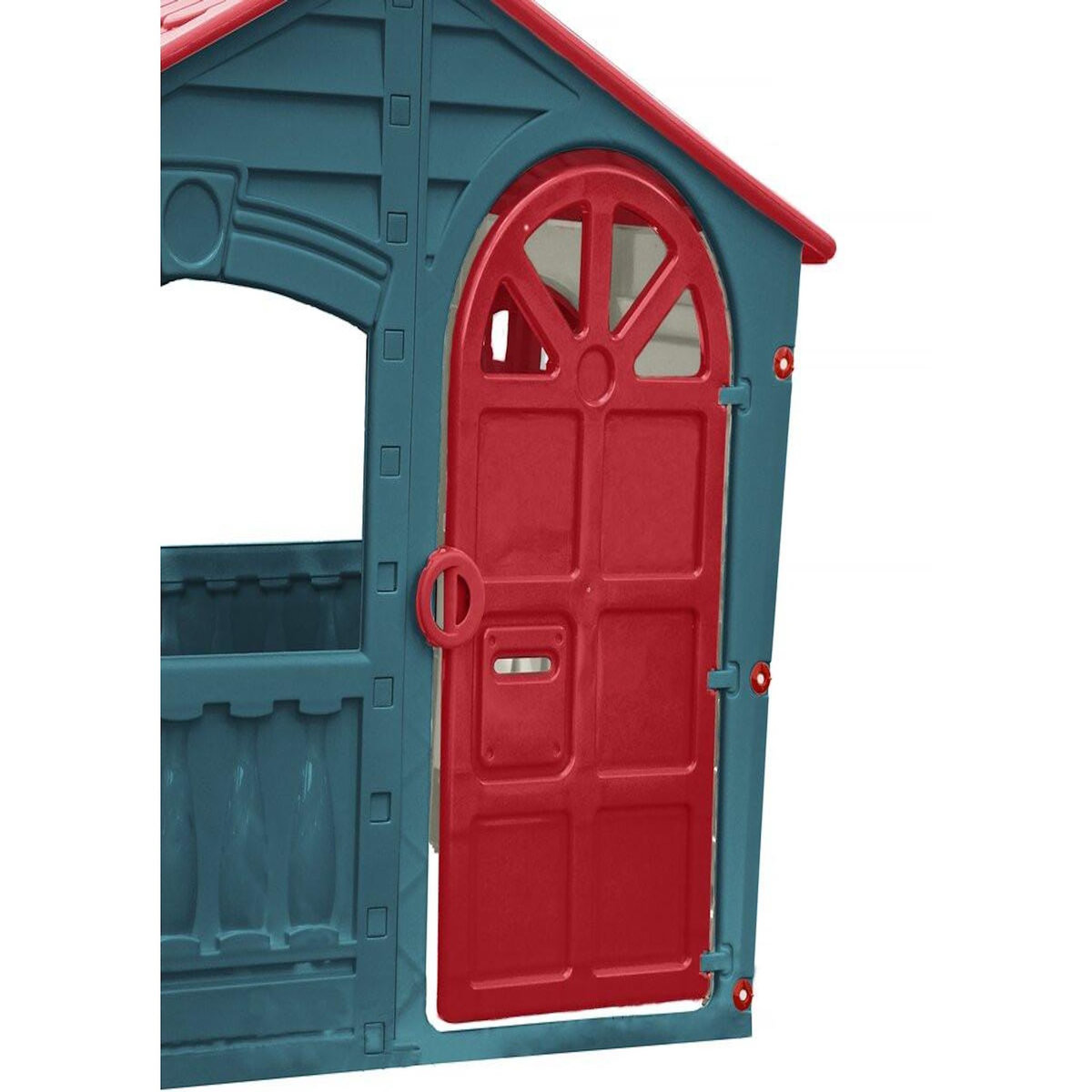 Habitat et Jardin Cabane enfant en plastique   FUN  - 140 x 111 x 115 cm - Bleu