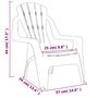 Voir la diapositive 6 : VIDAXL Chaises de jardin pour enfants lot de 2 bleu 37x34x44 cm PP