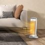 Voir la diapositive 2 : HOMCOM Radiateur électrique céramique PTC - chauffage soufflant oscillant 700/1300/2000W - 4 modes, thermostat - blanc