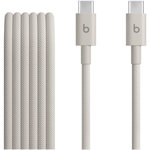 BEATS Câble de charge tissé USB-C vers USB-C 1M50 Gris éclair