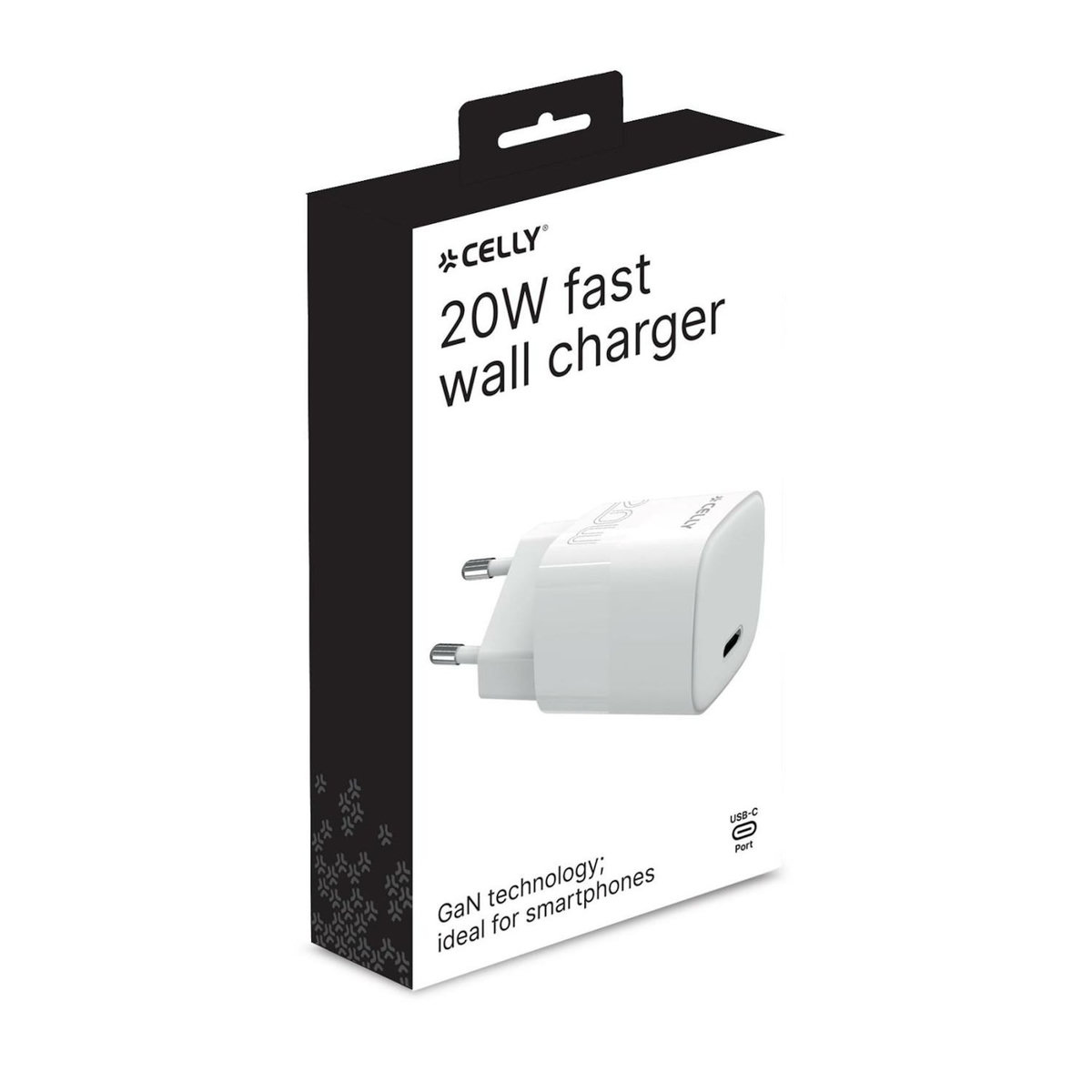 CELLY Celly TC1USBC20WEVOWH chargeur d'appareils mobiles Smartphone Blanc Secteur Charge rapide Intérieure