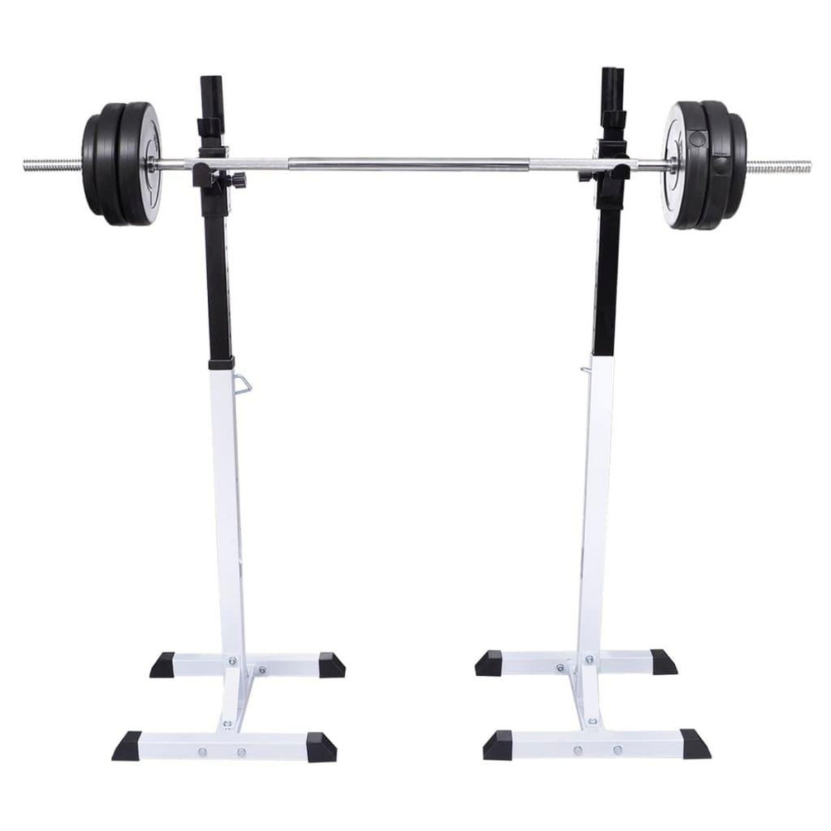 VIDAXL Support barres halteres longs musculation