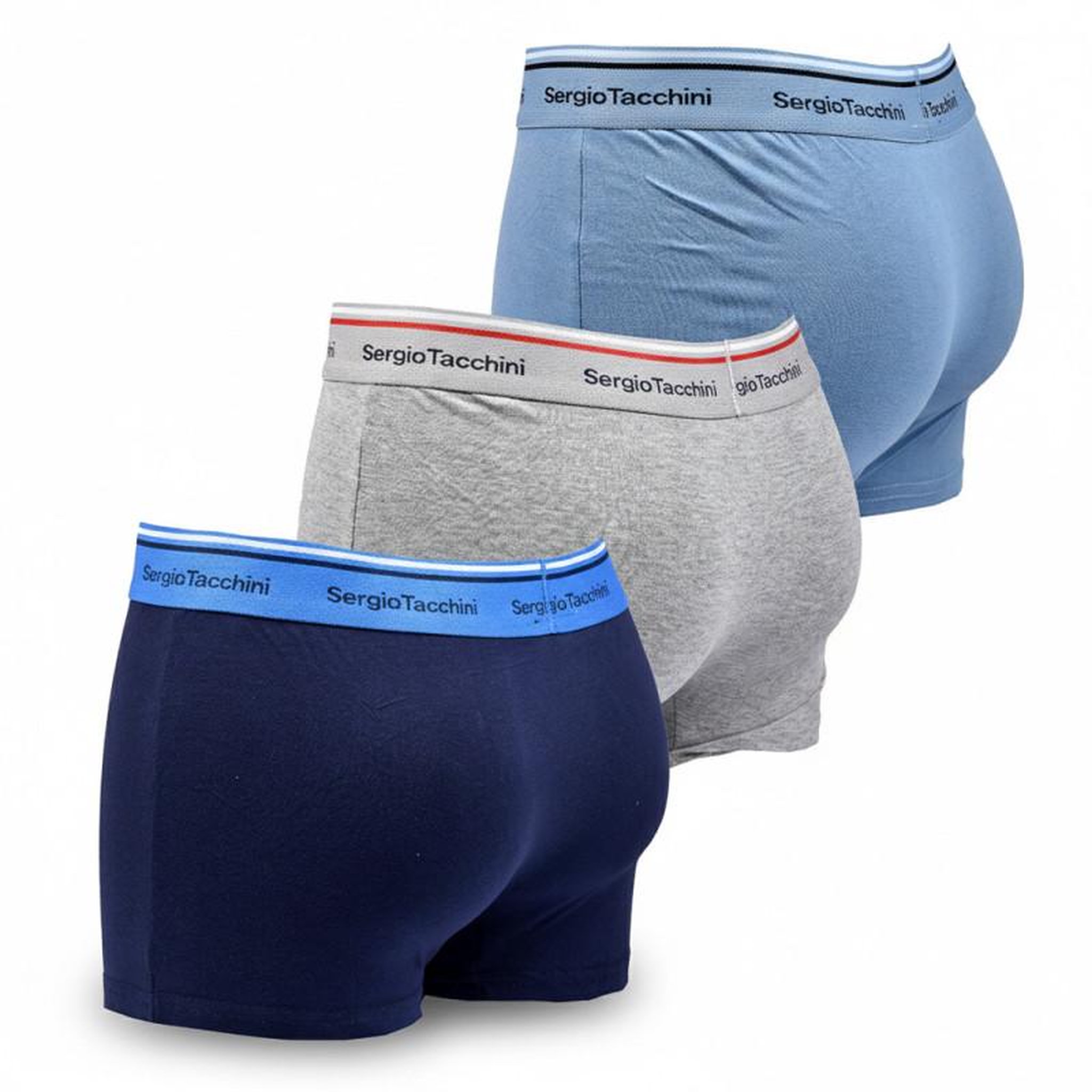 Voir la diapositive 3 : SERGIO TACCHINI Sergio Tacchini Pack de Boxers Homme Lot de 3