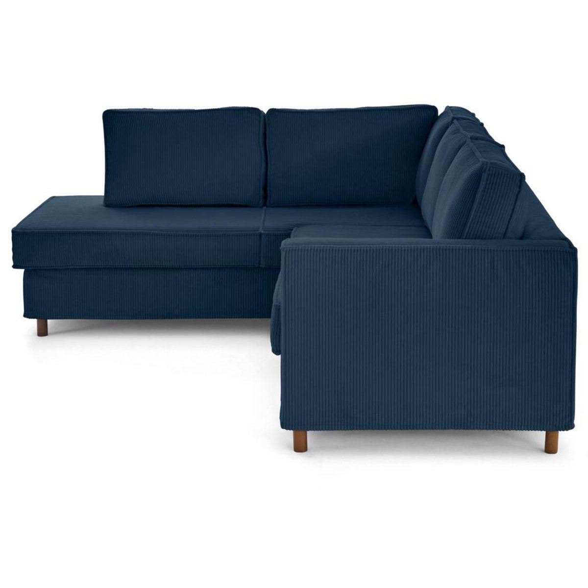 LISA DESIGN Jake - canapé déhoussable d'angle gauche 5 places en velours côtelé