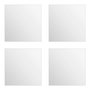 Voir la diapositive 1 : ATMOSPHERA Lot de 4 Miroirs Adhésifs  Carré  30x30cm Argent
