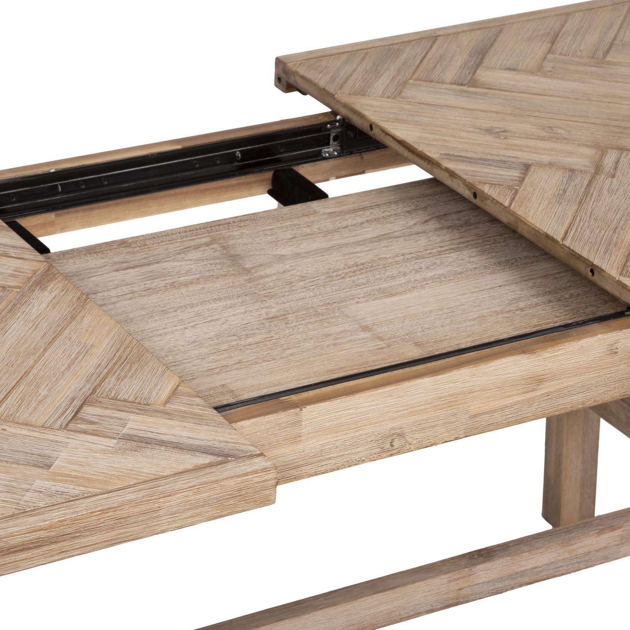 Voir la diapositive 4 : ATMOSPHERA Table à manger extensible aeris en bois pour 6 à 8 personnes - marron