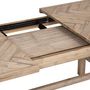 Voir la diapositive 4 : ATMOSPHERA Table à manger extensible Aeris en bois pour 6 à 8 personnes - Marron