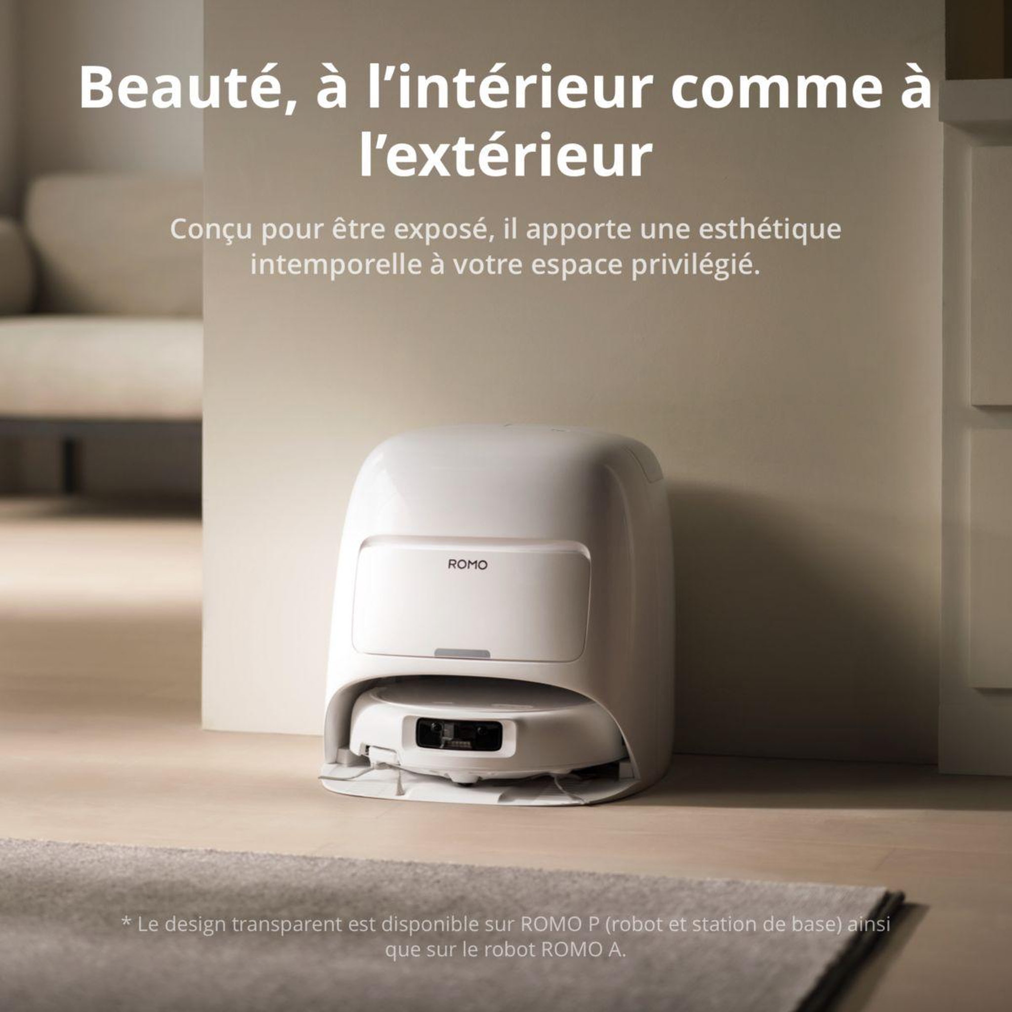 Voir la diapositive 3 : DJI Robot aspirateur laveur romo s