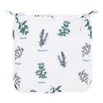 ATMOSPHERA Galette de Chaise  Garrigue  39x39cm Blanc
