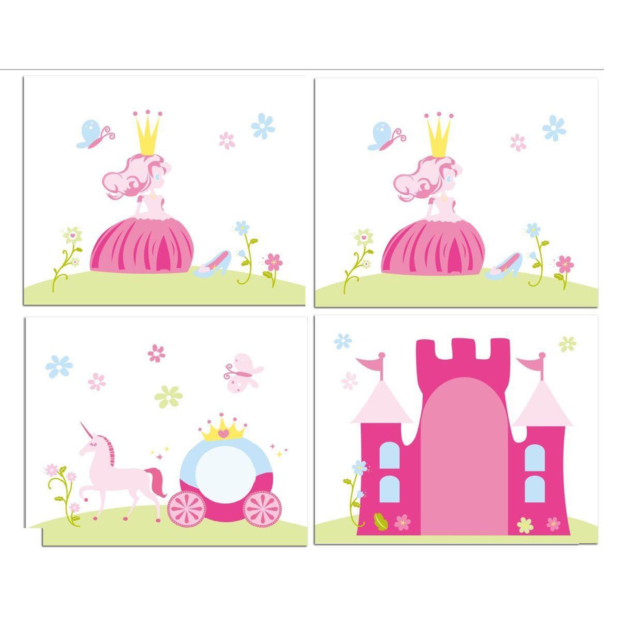 Voir la diapositive 3 : Paris Prix Pack - lit enfant, tente, 3 pochettes & tunnel  pino princesse  blanc