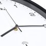 Voir la diapositive 5 : VIDAXL Horloge murale radioguidee Mouvement a quartz 31 cm Blanc/noir