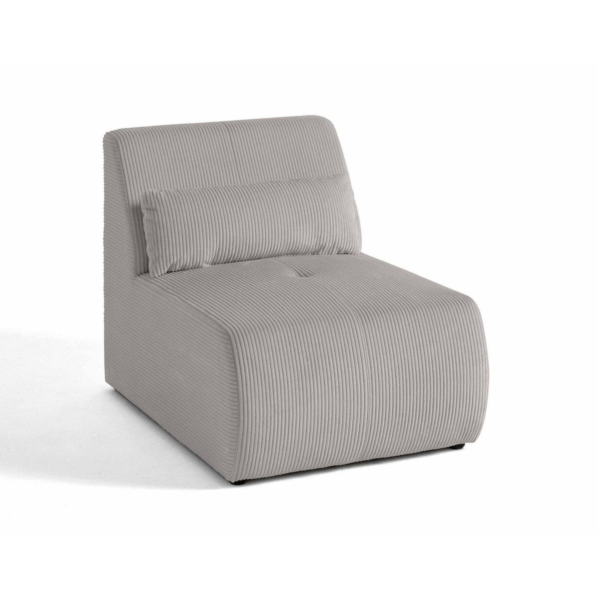 LISA DESIGN Onyx - fauteuil sans accoudoirs - en velours côtelé