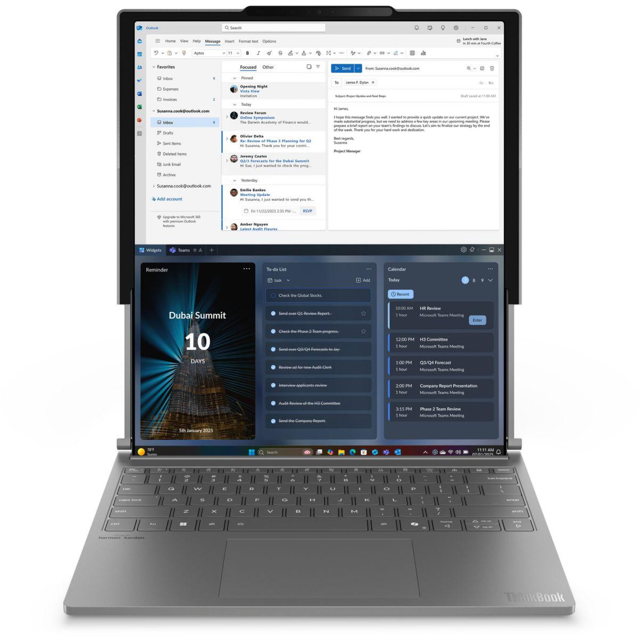 Voir la diapositive 2 : Lenovo Ordinateur portable ThinkBook Plus Gen 6 Rollable
