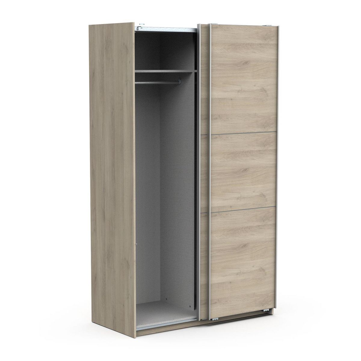 Armoire 2 portes coulissantes L120 cm THIBAULT