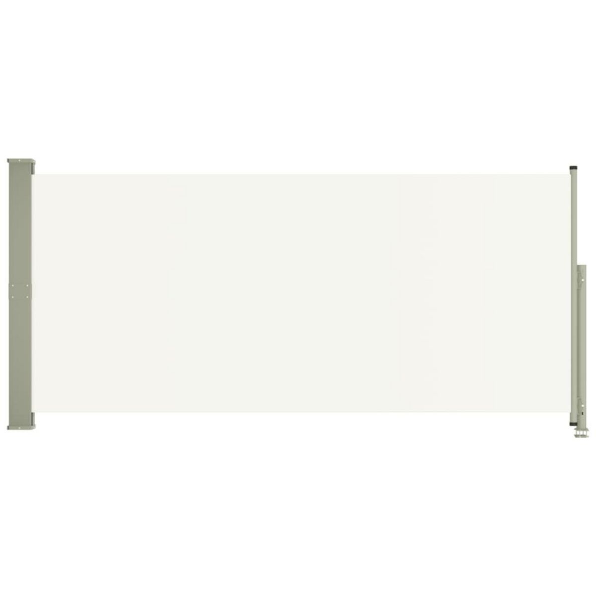 VIDAXL Auvent lateral retractable de patio 140x300 cm Creme