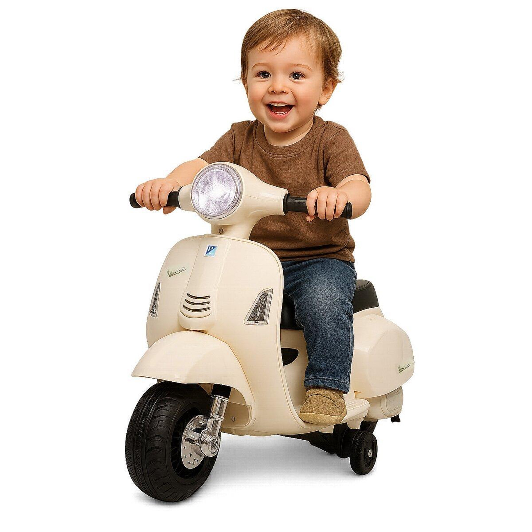 Voir la diapositive 3 : Jamara Porteur Vespa Mini - blanc