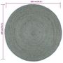 Voir la diapositive 6 : VIDAXL Tapis fait a la main Jute Rond 180 cm Vert olive