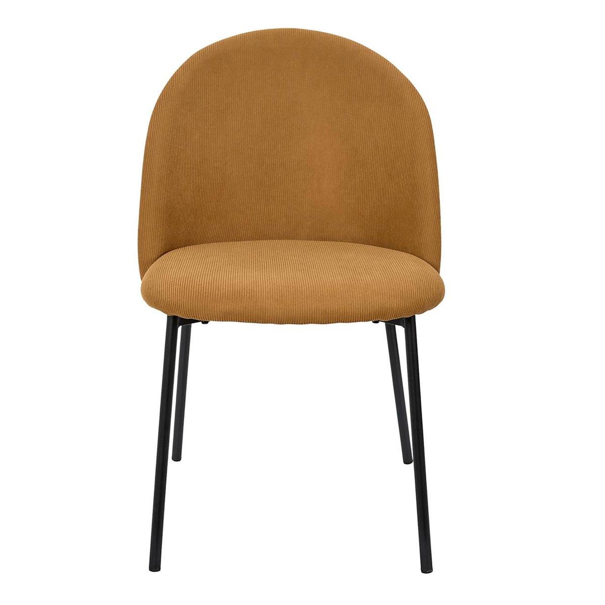 Voir la diapositive 2 : The Home Deco Factory Lot de 4 chaises côtelées arches  jules  78cm jaune