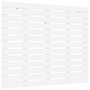 Voir la diapositive 2 : VIDAXL Tete de lit murale Blanc 126x3x91,5 cm Bois massif de pin