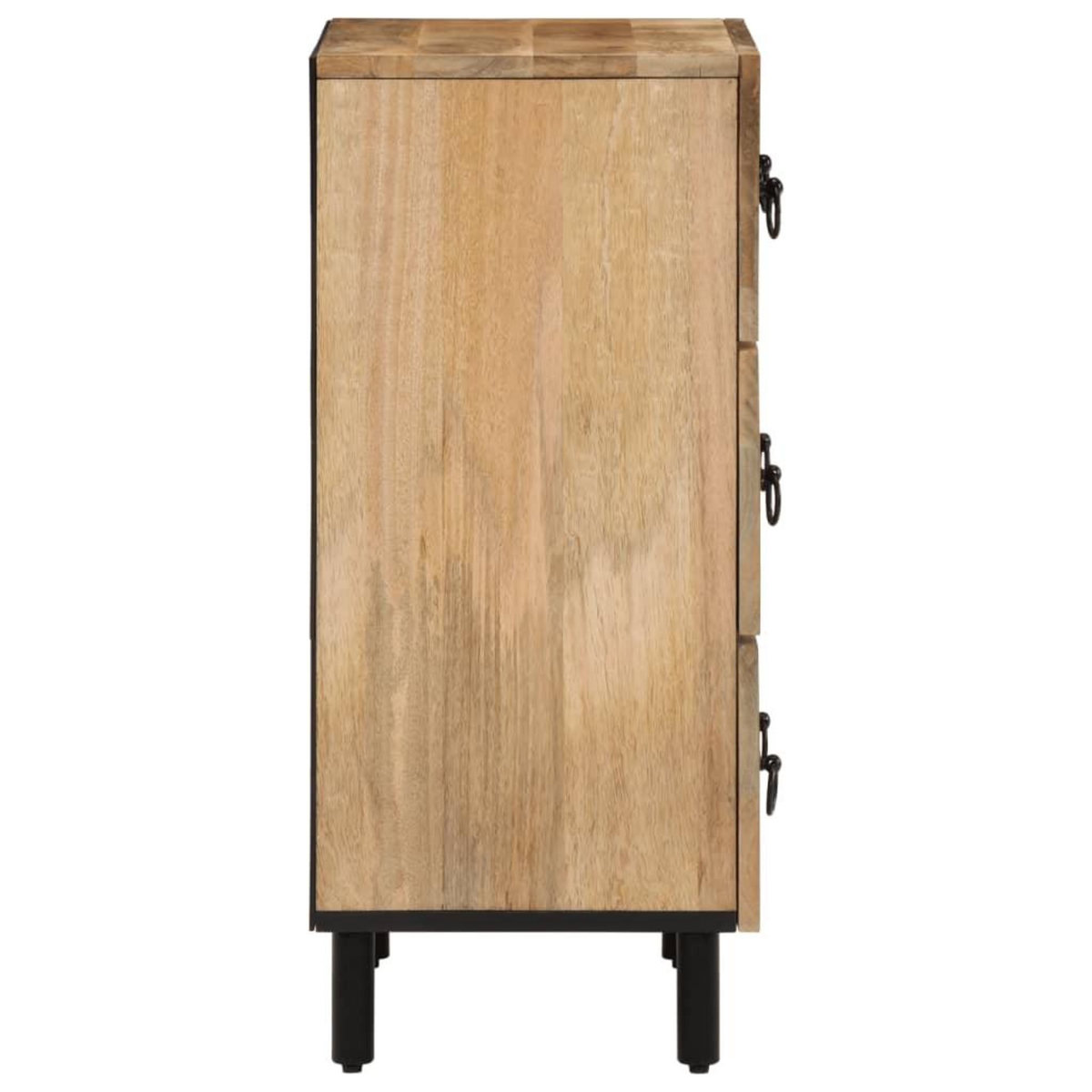 VIDAXL Armoires laterales 2 pcs 60x33x75 cm bois massif de manguier