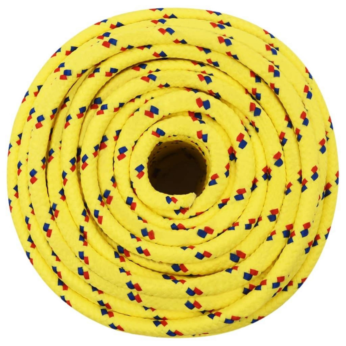 VIDAXL Corde de bateau Jaune 14 mm 100 m Polypropylene