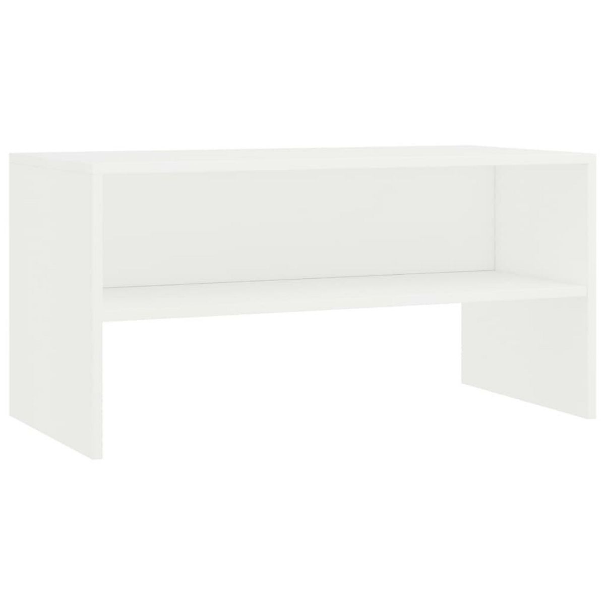 VIDAXL Meuble TV Blanc 80x40x40 cm Bois d'ingenierie