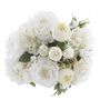 Voir la diapositive 2 : ATMOSPHERA Bouquet artificiel de 18 Fleurs - H. 50 cm - Blanc