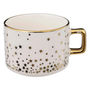 Voir la diapositive 2 : SECRET DE GOURMET Lot de 4 Mugs sur Rack  Etoiles  17cl Blanc & Bleu