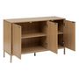 Voir la diapositive 4 : FIVE Buffet bas 3 portes en bois TASSO - Beige