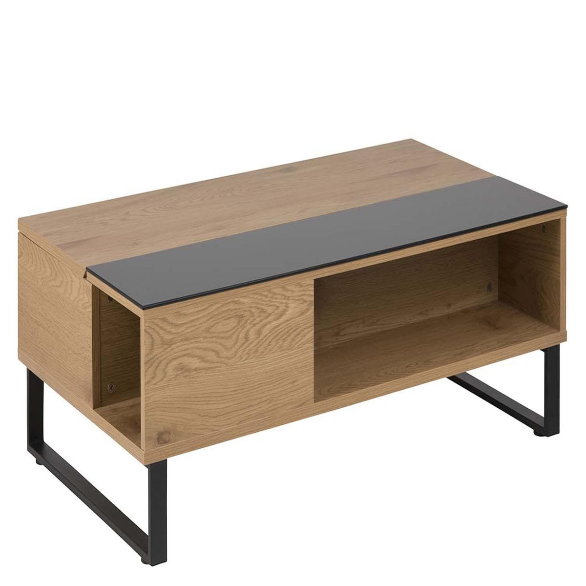 CONCEPT USINE Table basse plateau relevable bois ELA