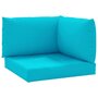 Voir la diapositive 2 : VIDAXL Coussins de palette lot de 3 turquoise tissu Oxford