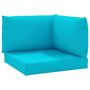 Voir la diapositive 2 : VIDAXL Coussins de palette lot de 3 turquoise tissu Oxford