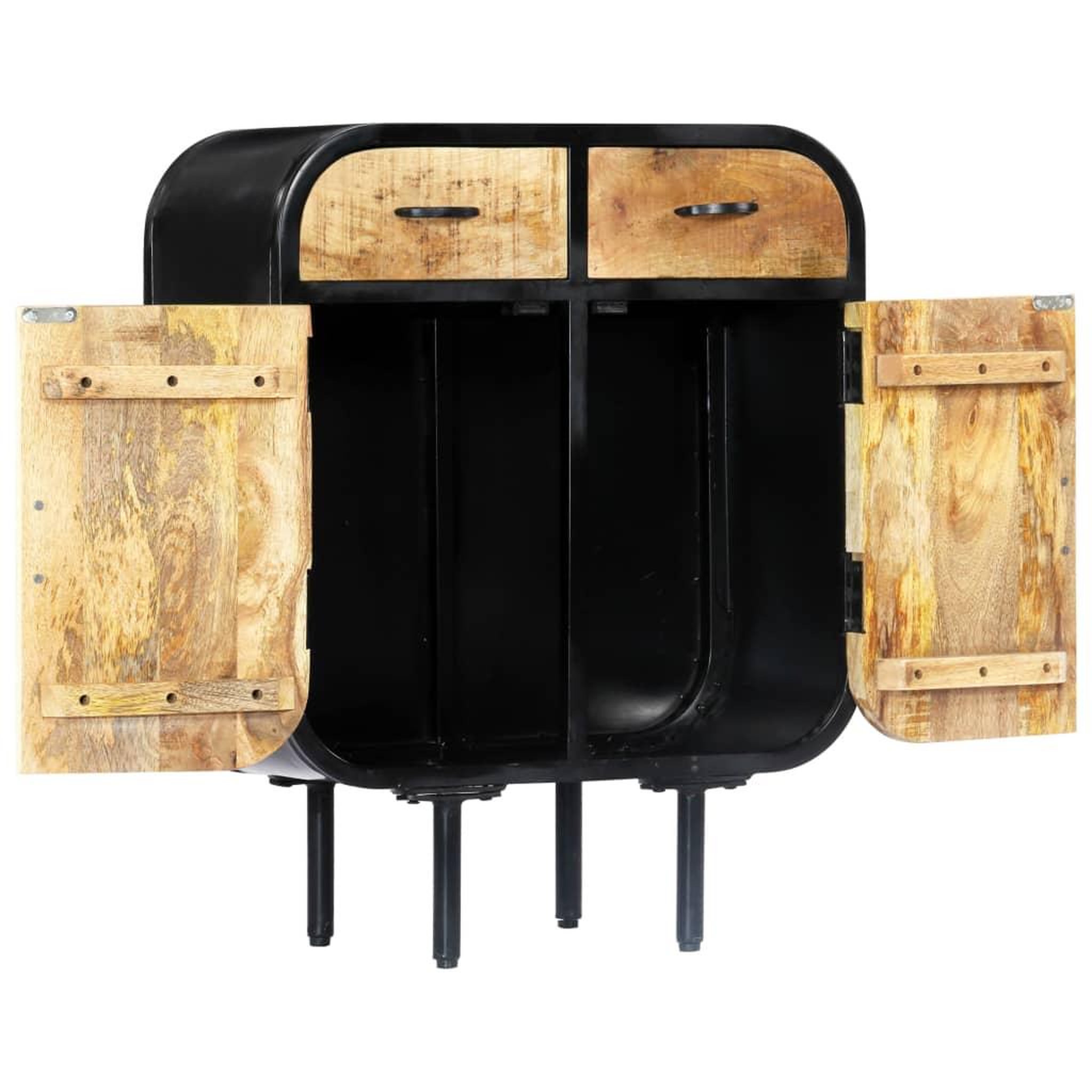 Voir la diapositive 3 : VIDAXL Buffet 60x30x75 cm Bois de manguier massif et fer