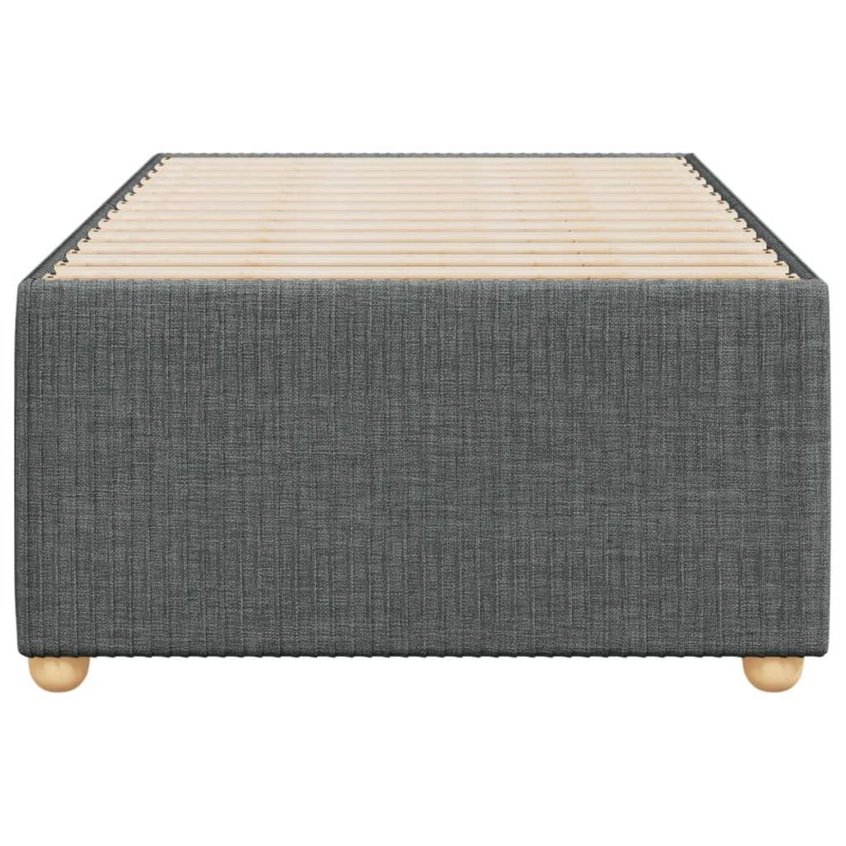 VIDAXL Cadre de lit sans matelas gris fonce simple tissu