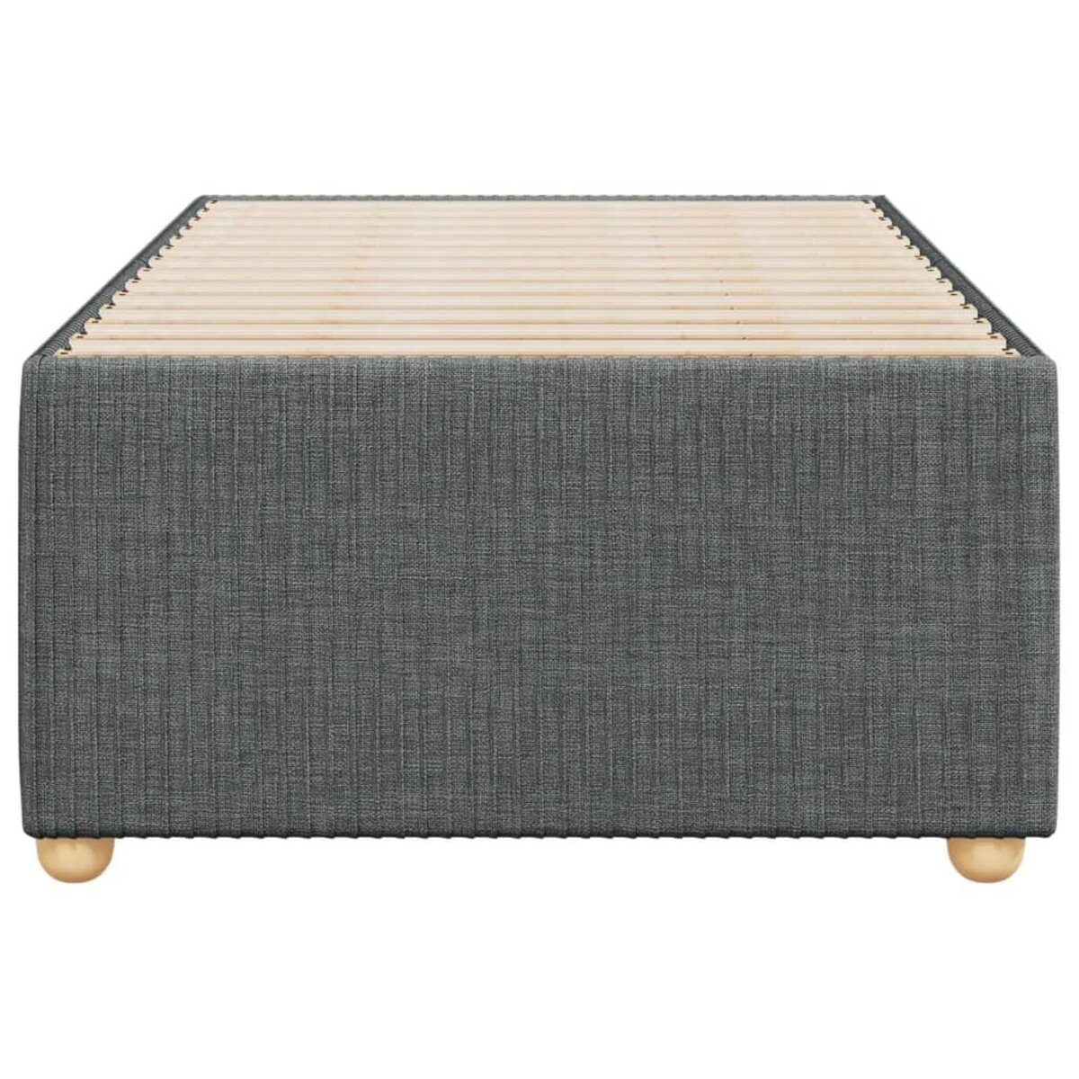 VIDAXL Cadre de lit sans matelas gris fonce simple tissu