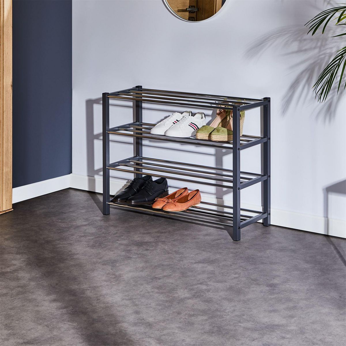 IDIMEX Étagère à chaussures DUBLIN, 4 niveaux