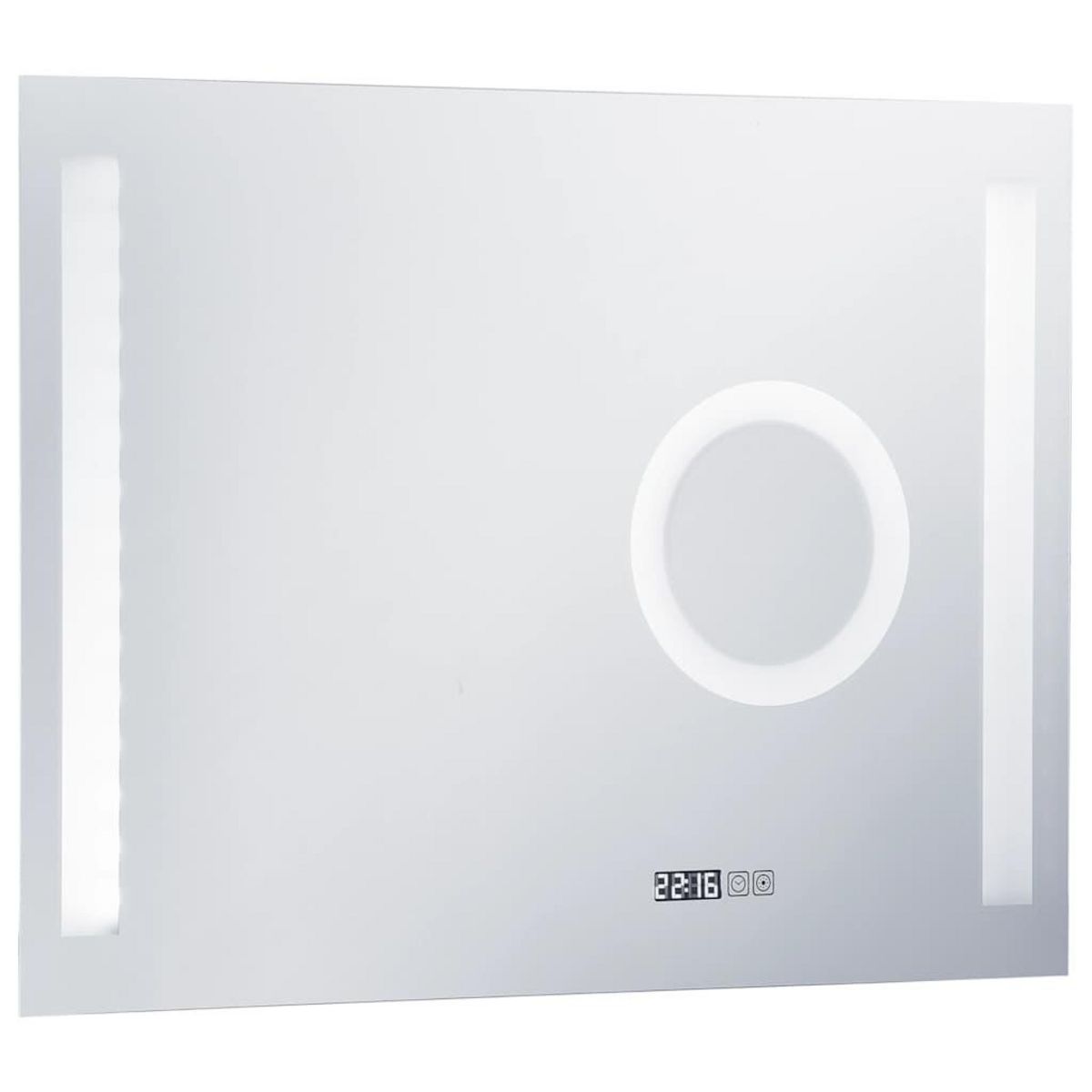 VIDAXL Miroir mural a LED de salle de bain et capteur tactile 80x60 cm