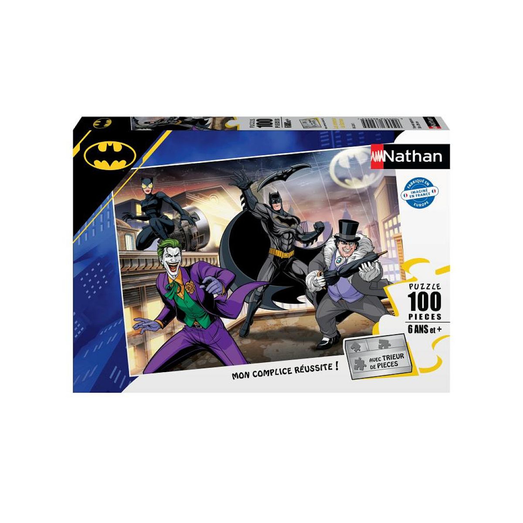 Nathan Nathan puzzle 100 p - les ennemis de batman