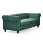 Voir la diapositive 3 : Paris Prix Canapé 2 Places Velours  Chesterfield  158cm Vert